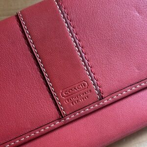 Coach Coral Leather Wallet